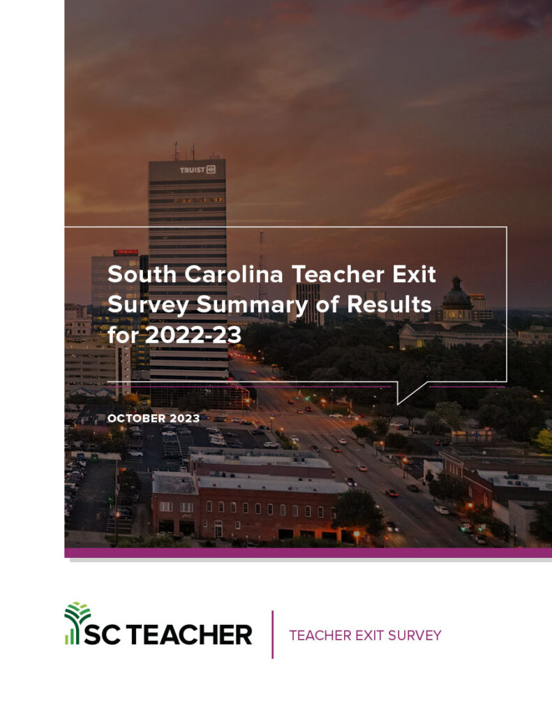 South Carolina Teacher Exit Survey Summary of Results for 2022-23 - SC ...